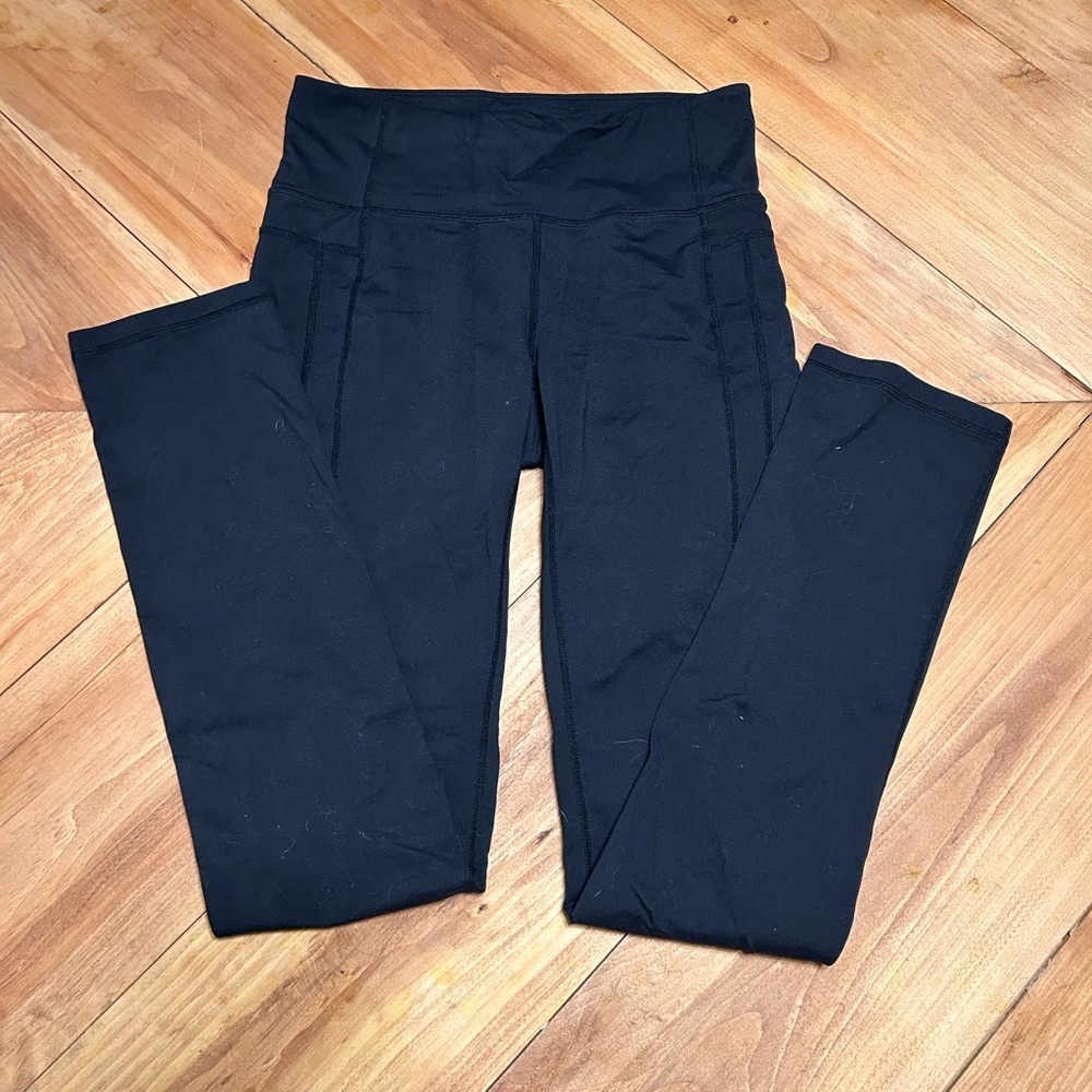 Athleta Charcoal Gray Leggings - Picture 2 of 3